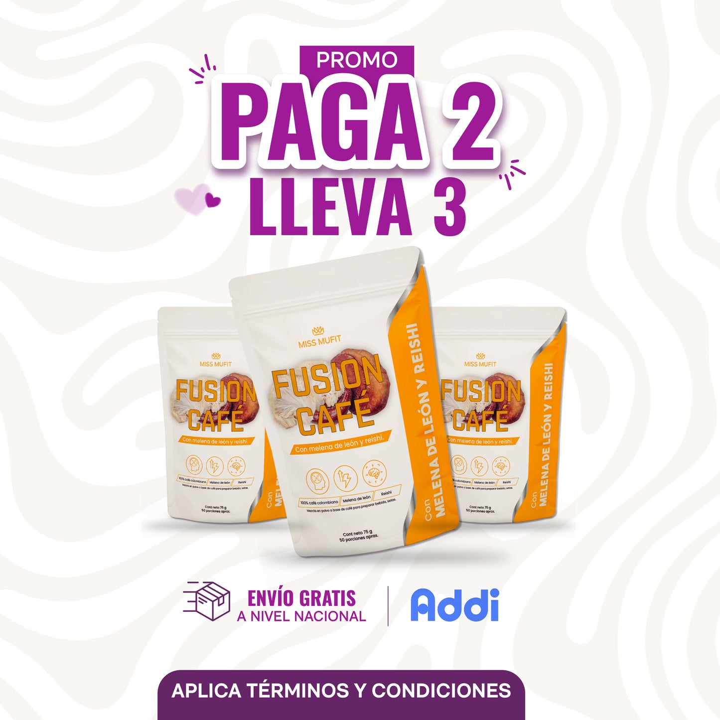Fusion Café (Paga 2 lleva 3)
