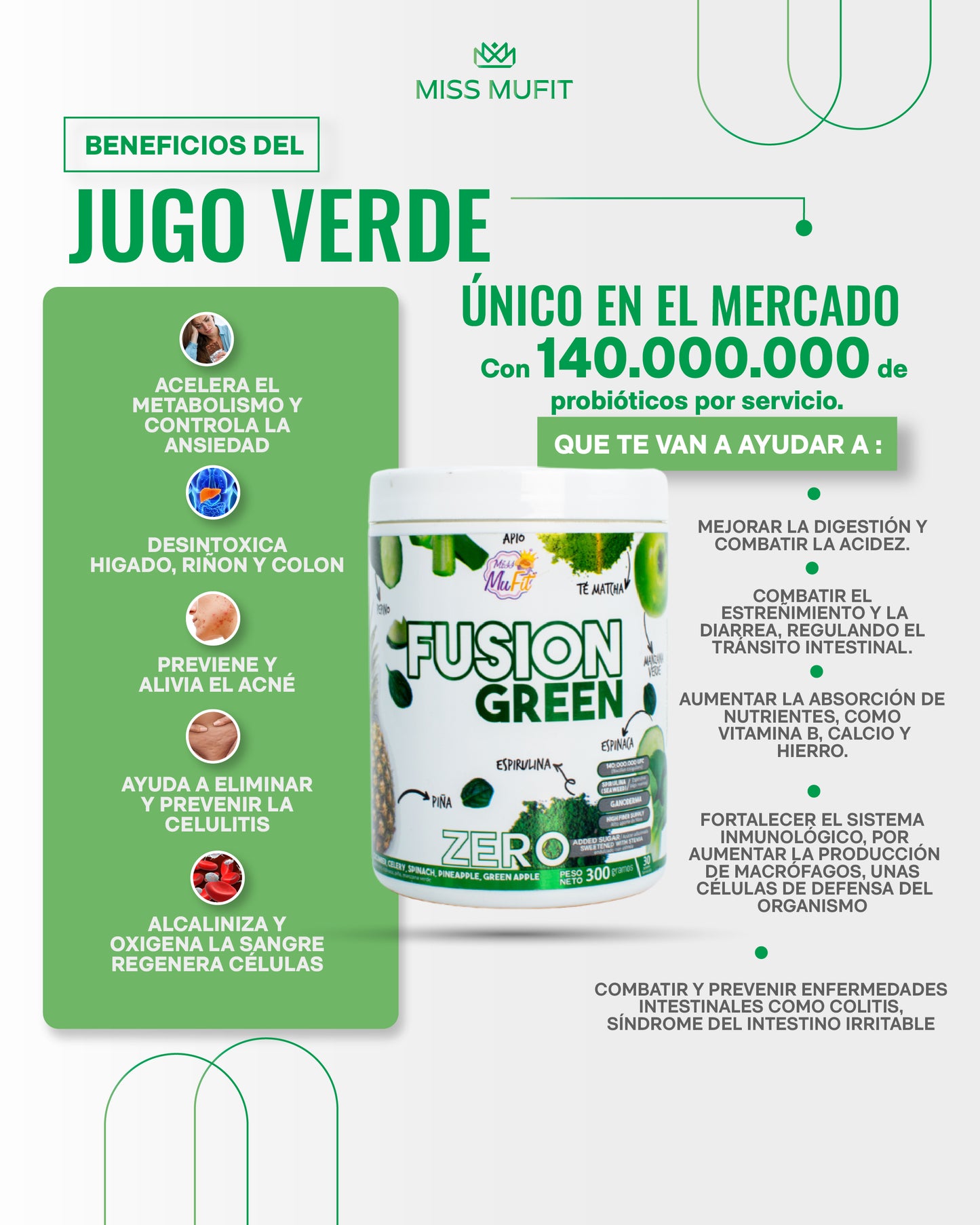 Fusión Green – Jugo Verde